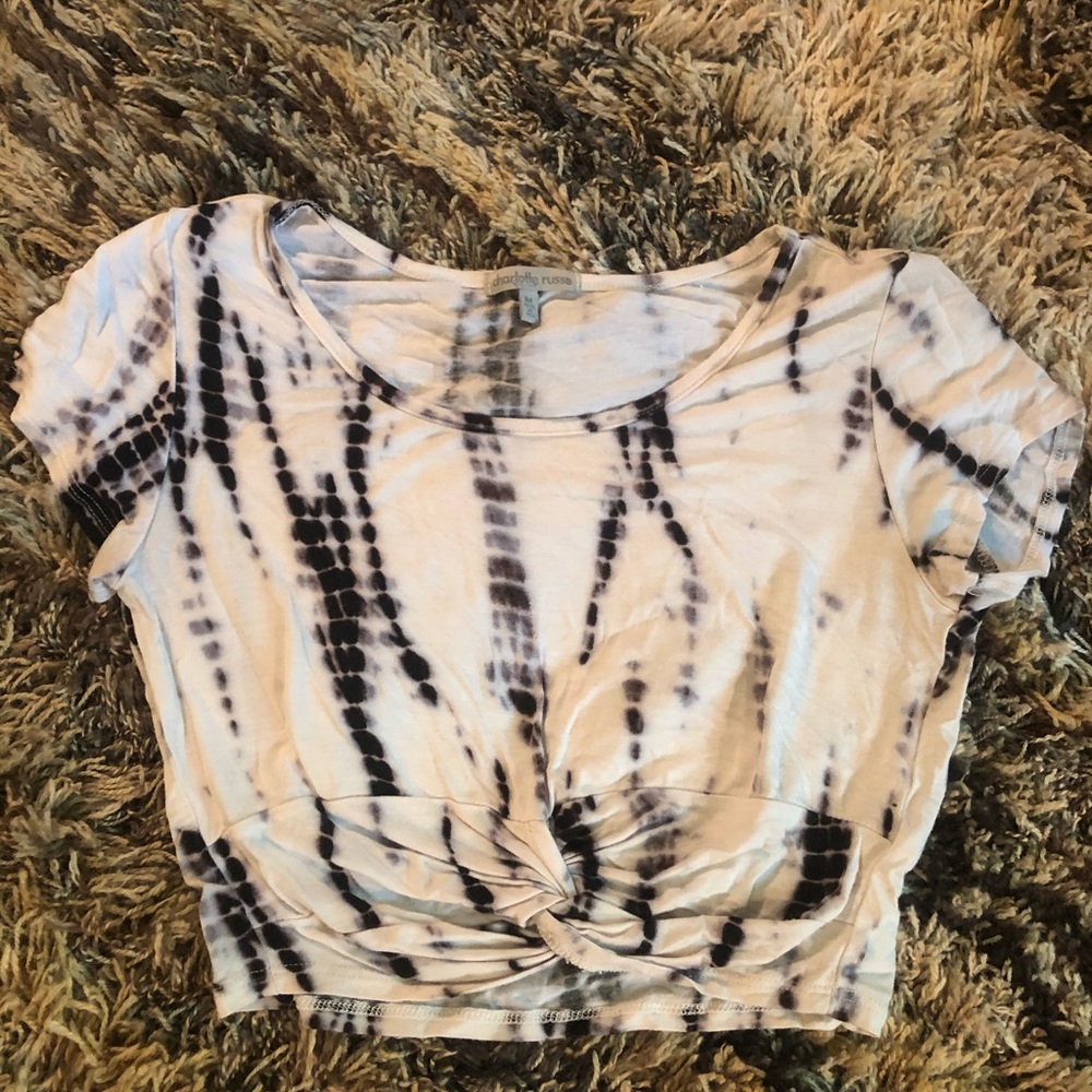 Black & White Crop Top